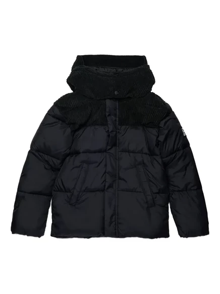Пуховик Diesel Kids с вельветовыми вставками black