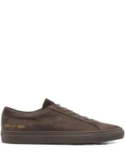 Мужские кроссовки Common Projects из замши, коричневые