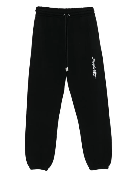 Мужские спортивные брюки Off-White с кулиской, черные