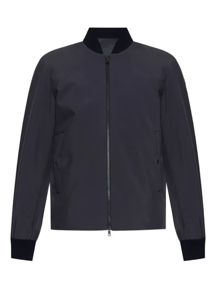 Мужской бомбер Moncler Diounes стеганый, темно-синий