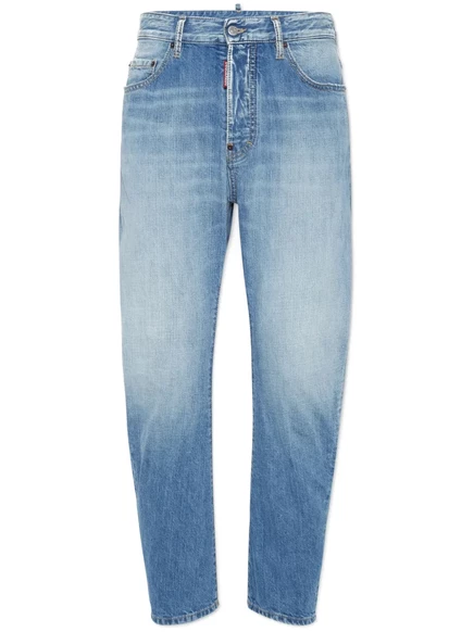 Мужские зауженные джинсы DSquared2 из хлопка, синие
