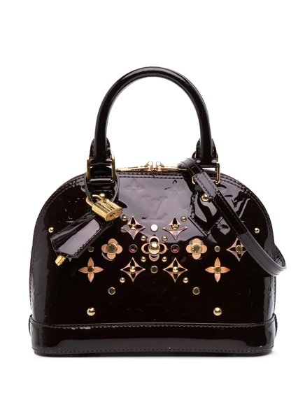 Сумка Alma BB с монограммой Vernis Flower, бывшая в употреблении у Louis Vuitton в 2016 году purple