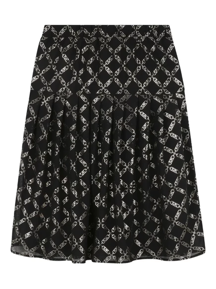 Детская юбка плиссе Michael Kors Kids MK Empire, черная
