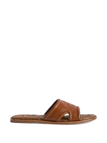 Женские мюли Zadig & Voltaire Beach Monogram, коричневые