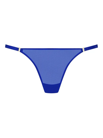 Женские стринги Maison Close Corps à Corps Neon mini, синие