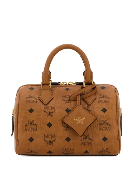 Сумка-тоут MCM Ella с монограммой и принтом brown