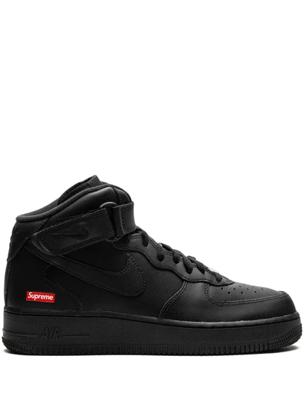 Кроссовки Nike x Supreme Air Force 1 Mid с логотипом Mini Box - черные black