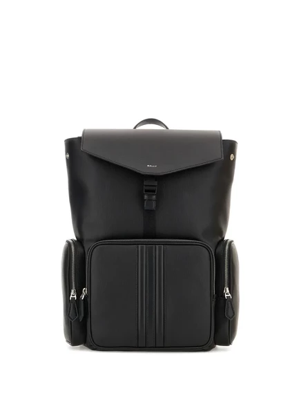 Мужской рюкзак Bally Zaini с клапаном, черный