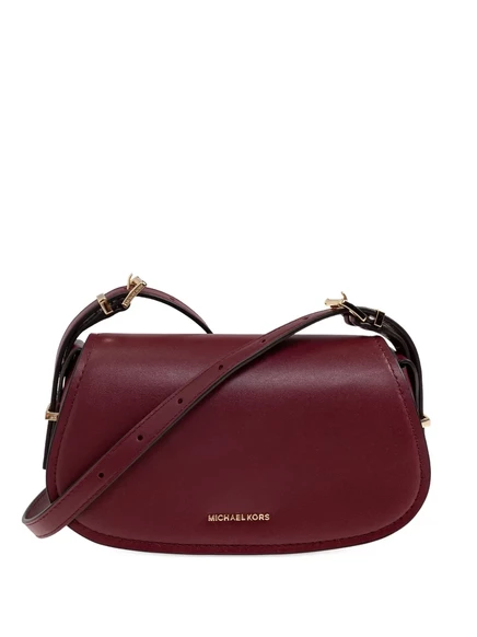 Michael Michael Kors маленькая кожаная сумка Lydia из изогнутой кожи через плечо red