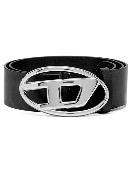Ремень с пряжкой и логотипом Diesel 1DR black