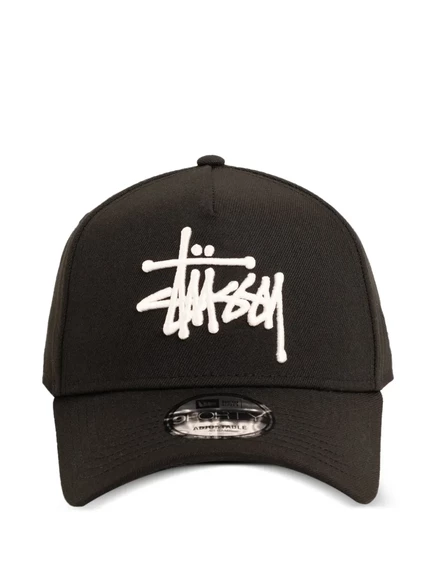 Унисекс бейсболка Stssy New Era с вышивкой, черная