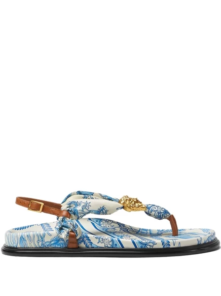 Босоножки Versace Underwater Barocco La Medusa blue