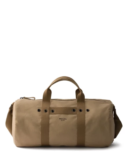 Дорожная сумка Prada Explore из холста, нейтральная