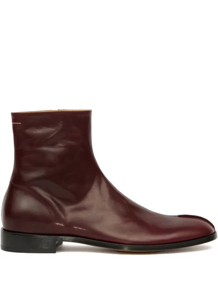 Кожаные ботильоны MM6 Maison Margiela brown