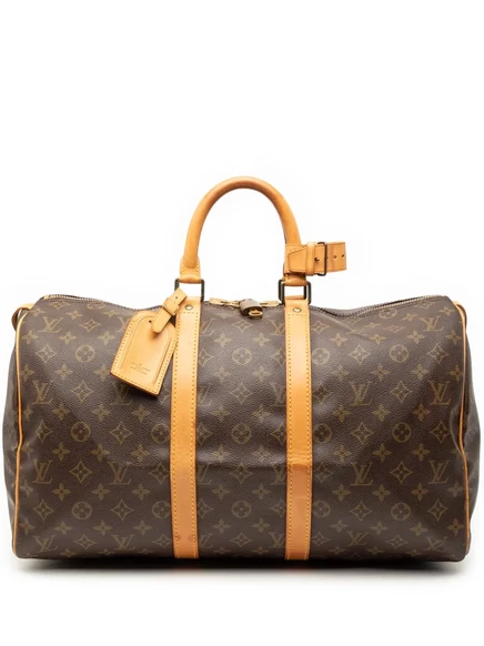 Дорожная сумка Louis Vuitton Pre-Owned Keepall 45, коричневая