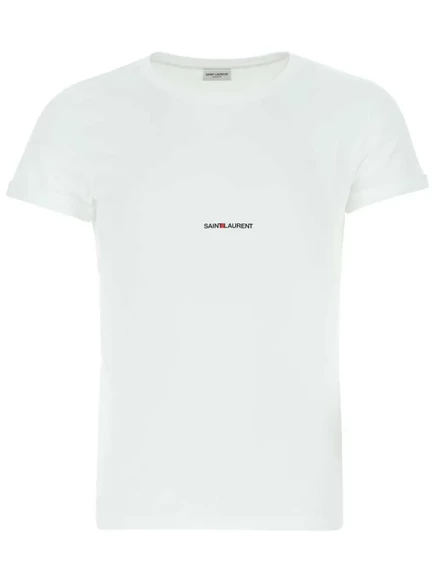 Мужская футболка Saint Laurent, белая