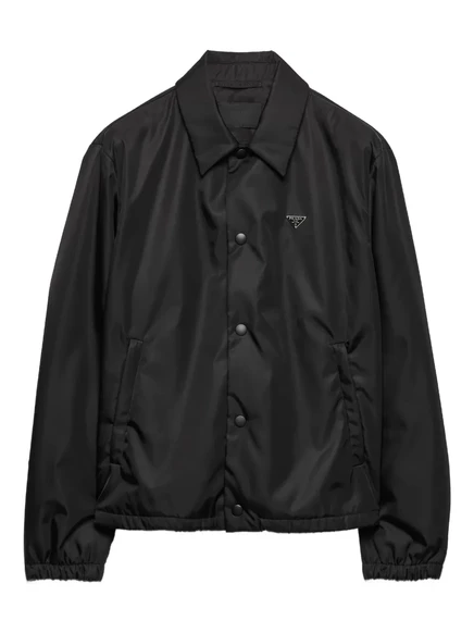 Мужская куртка-рубашка Prada Re-Nylon, черная