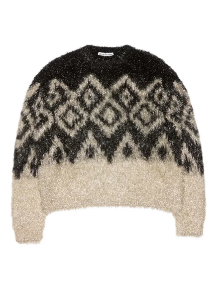 Свитер Acne Studios с геометрическим рисунком black