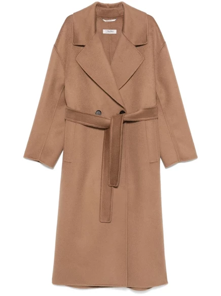 Женское двубортное пальто S. Max Mara Manuele, коричневое