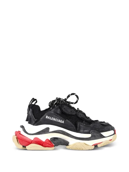 Женские кроссовки Balenciaga Pre-Owned Triple S, черные