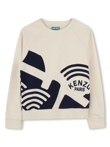 Толстовка с логотипом Kenzo Kids neutrals