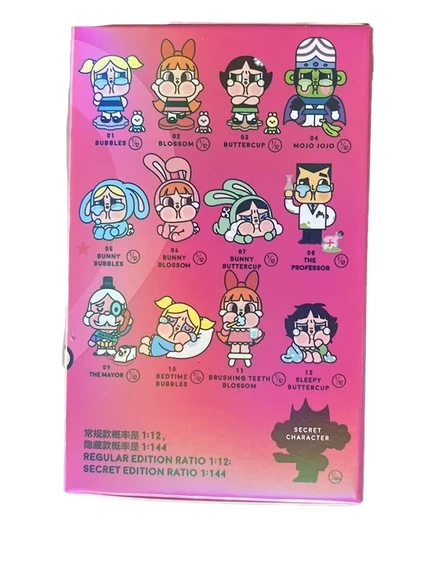 Фигурка POP MART Powerpuff Girls слепой бокс, 9 см, розовая