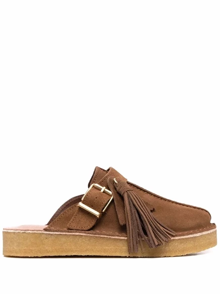 Женские мюли Clarks Originals замшевые, коричневые