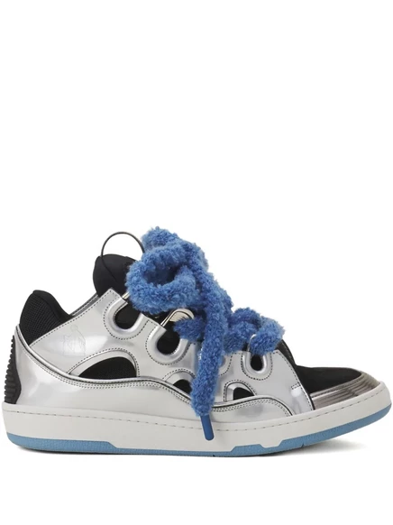 Кроссовки Lanvin Curb, серебристые
