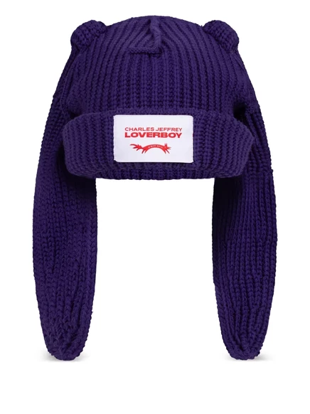 Унисекс шапка Charles Jeffrey Loverboy Rabbit, фиолетовая