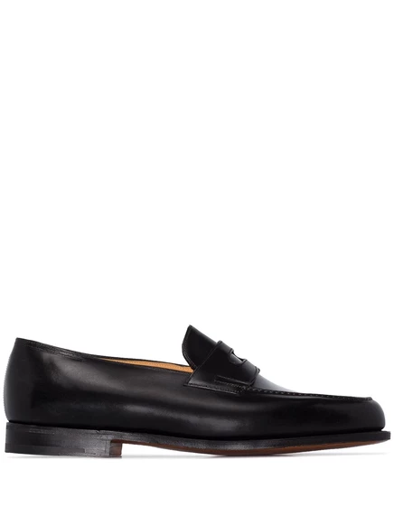 Мужские лоферы John Lobb Lopez из кожи, черные