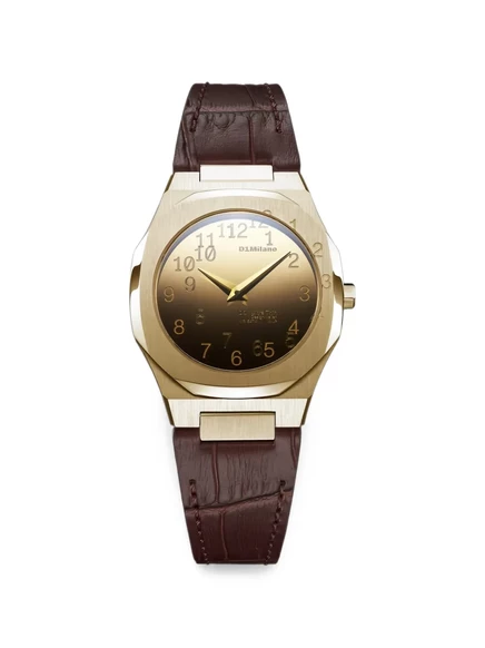 Женские часы D1 Milano Ultra Thin 30 мм, коричневые