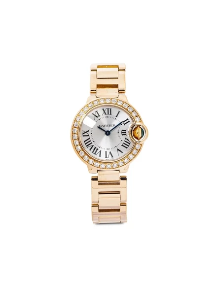 Часы cartier ballon bleu 28 мм, 18k розовое золото, б/у
