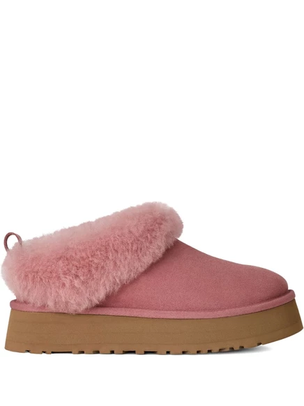 Женские мюли Ugg замшевые платформенные, розовые