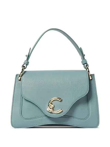 Женская сумка-тоут Coccinelle C-Me small flap, голубая