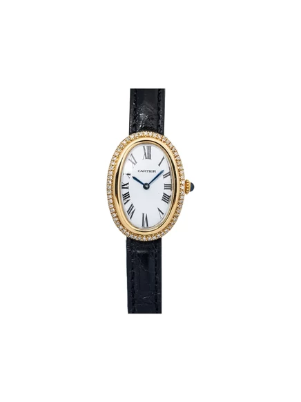 Женские часы Cartier Baignoire 23 мм, белые