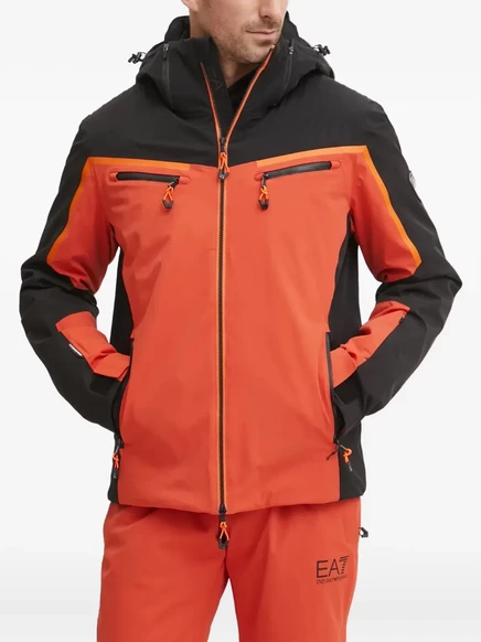Мужская горнолыжная куртка EA7 Emporio Armani, оранжевая