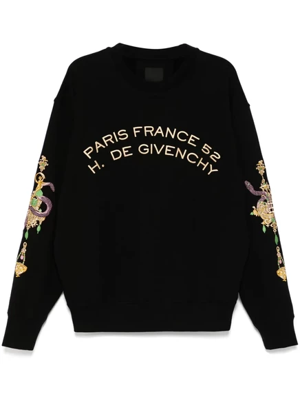Толстовка с вышитым логотипом Givenchy black