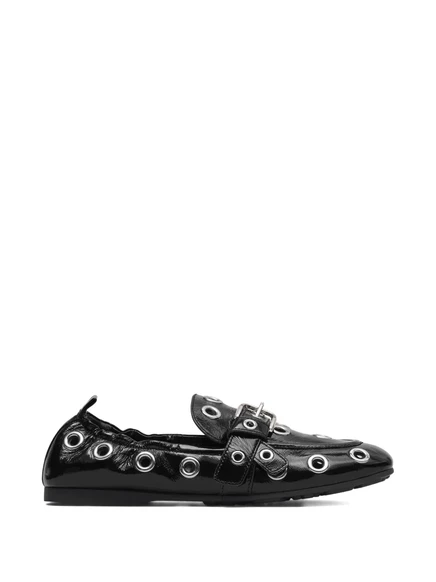 Женские лоферы Marc Jacobs Jude с люверсами, черные