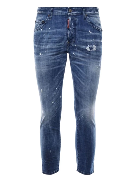 Мужские джинсы DSquared2 Skater узкие, синие
