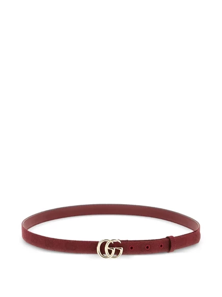 Женский ремень Gucci GG Marmont узкий, красный