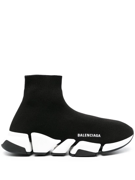 Вязаные кроссовки Balenciaga Speed 2.0 black