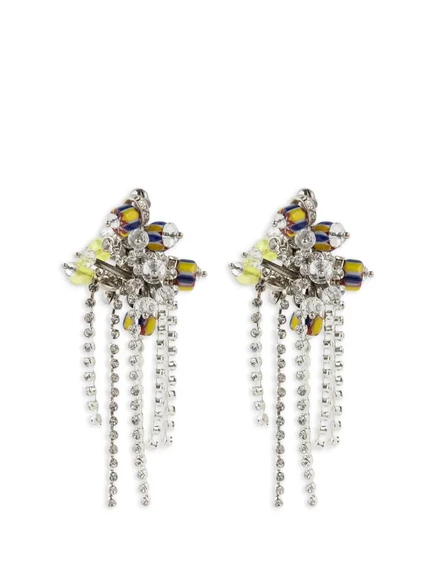 Женские серьги Dries van Noten с бисером, желтые