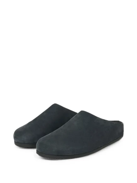 Мужские сабо Studio Nicholson Wearing, кожаные, синие