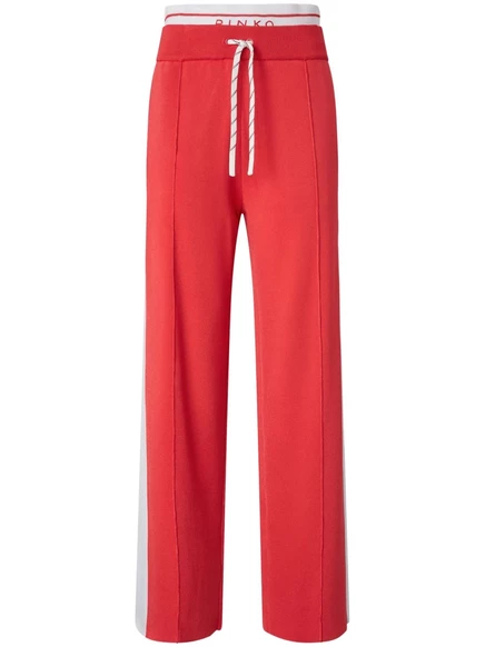 Спортивные брюки с логотипом PINKO на поясе red