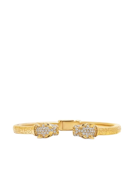 Мужской браслет-кафф Nialaya Jewelry Panther, позолоченный