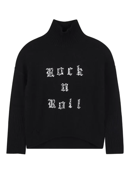 Свитер для девочек Zadig & Voltaire Kids, черный