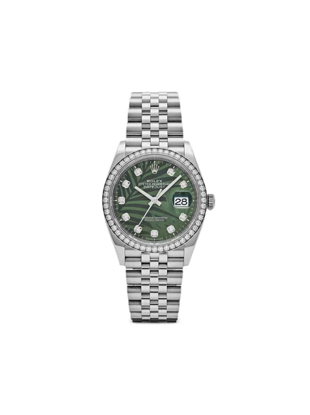 Бывшие в употреблении часы Rolex 2022 Date - всего 36 мм green