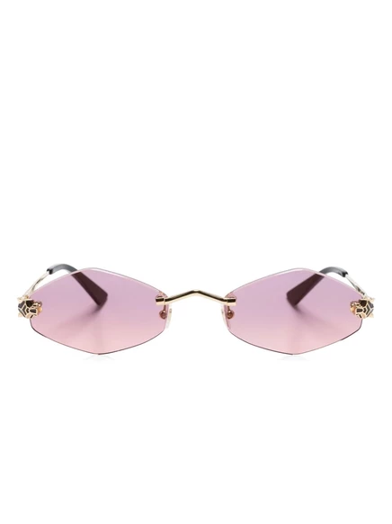 Солнцезащитные очки Cartier Eyewear с тигровой эмблемой