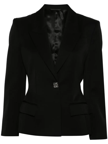 Шерстяной блейзер на жидких пуговицах Givenchy 4G