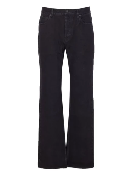 Мужские джинсы Saint Laurent расклешенные, черные